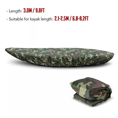 Professional Universal Kayak Cover Canoe Boat Waterproof  Resistant Dust K1H0 • $29.31