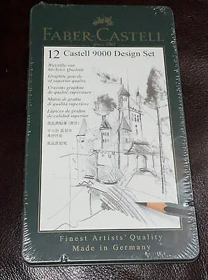 Faber-Castell 9000 Graphite Sketch Pencil Sets Art 5B - 5H Set Of 12 NIP* • $21