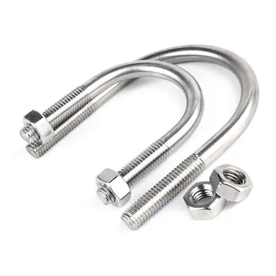 For Boat And Live Stock Trailers M10 Round 304 Stainless Steel U Bolts U-Bolt • £5.29