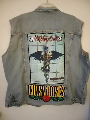 Gap Battle Vest Motley Crue Type O  Guns N Roses Pantera Quiet Riot White Zombie • $125