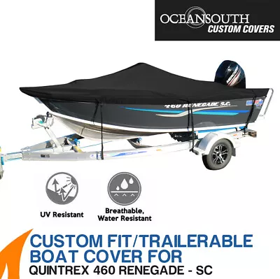 Oceansouth Custom Fit Boat Cover For Quintrex 460 Renegade Side Console  • $329.99