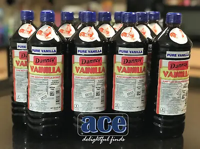 Twelve (12) Danncy Pure Mexican Vanilla Extract - Dark Color (1 Liter Each) • $100