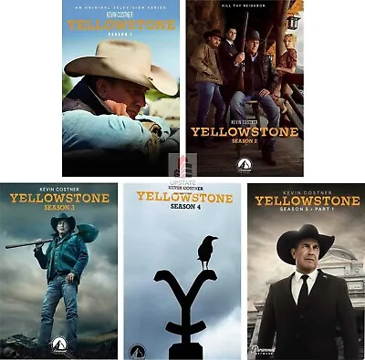 YELLOWSTONE The Complete Series 1-5 Seasons 1 2 3 4 5 (21 Disc DVD Set) 1-4 + 5 • $26.67