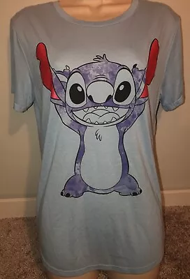 Blue Hi Low Bottom Disney Stitch Graphic From Lilo & Stitch Movie Junior Size XL • $3.25