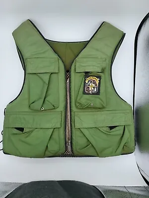 Vintage Stearns Fishing Life Jacket Vest Adult Size Medium In Army Green Vintage • $45