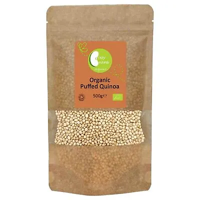£13.95 • Buy Organic Puffed Quinoa -Certified Organic- By Busy Beans Organic (500g)