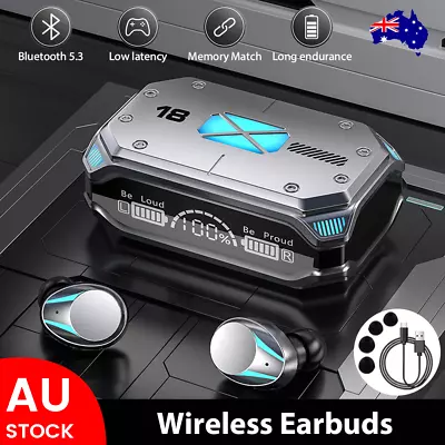 Bluetooth 5.3 Wireless Headphones TWS Earphones Mini In-Ear Pods Bass Earbuds AU • $16.99