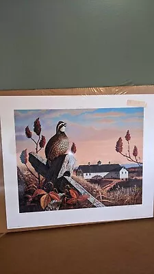 Bob Sopchick  Above The Farm  Bobwhite Quail 173/600 Pennsylvania LE Art Print • $139.99