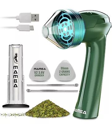 MAMBA Loader XL V2-55 Electric Herb Grinder USB Powered - GREEN • $43.99