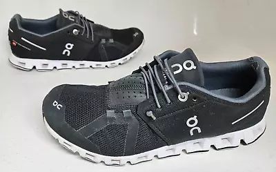 ON Running Cloud 5 Lightweight Sneakers Black White Womens Size US 10 EU 8 • $44.95