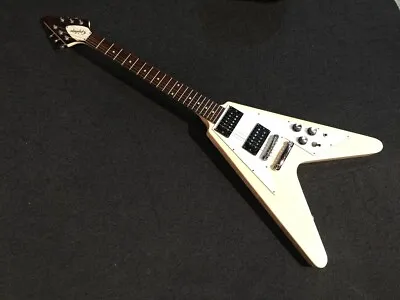 *CLEAN* 2000s Epiphone JAPAN FV-70 White MIJ Flying V 3.7kg Made In Japan • $1231.23