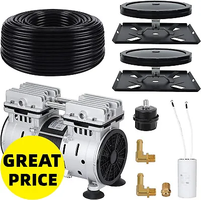 $309 • Buy Pond Aerator Lake Pond Aeration System 3/4Hp 100' Weighted Tubing, 2 Diffusers