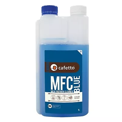 NEW CAFETTO MFC ORGANIC MILK FROTHER CLEANER BLUE 1 Litre Espresso Coffee Machin • $27.90