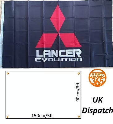 Mitsubishi Banner Flag Garage Dealership 3x5ft 90x150cm Evo JDM Ralliart Pajero • $17.62