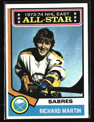 Richard Martin 1974 Topps #127  Hockey Card • $1.79