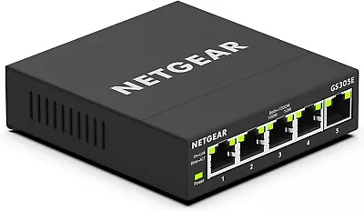 NETGEAR 5-Port Gigabit Ethernet Plus Switch Desktop Wallmount(GS305E)- Open Box • $24.99