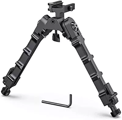 7.5''-9'' Adjustable Flat Spring Rifle Bipod QD Picatinny Rail Hunting Bipod • £19.98