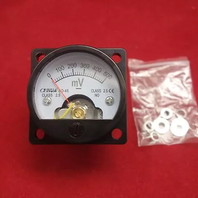 1pc DC 0- 500mV Millivolt Analog Voltmeter Analogue Voltage Panel Meter SO45 • $5.28