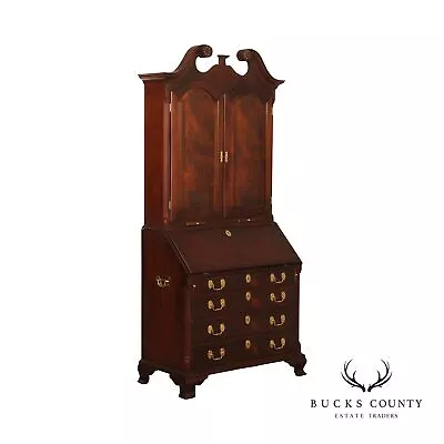 Chippendale Style High Quality Mahogany Secretary Desk • $1795