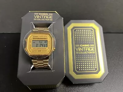 Casio Vintage Digital Gold A168WG-9VT Watch New Without Tag • $36