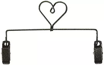 6in Heart Holder Charcoal Quilt Clip Hanger • $12.10