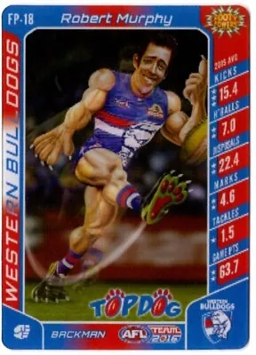 2016 Teamcoach 3D Footy Powers - Robert Murphy  FP-18 Western Bulldogs • $2.50