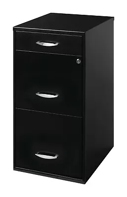 3 Drawer Letter Width Vertical File Cabinet With Pencil Drawer Black • $63.99