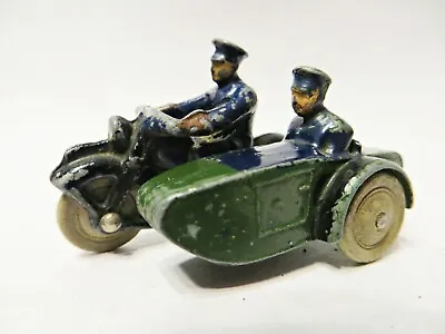 £54.99 • Buy DINKY 42b 'MOTORCYCLE AND SIDE CAR - POLICE'. VINTAGE. GOOD. COMPLETE. RARE.