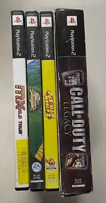 4 PS2 Video Game Lot Call Of Duty Legacy Pac Man World 3 Quidditch MX World Tour • $49.90