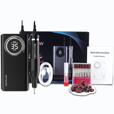 $62.99 • Buy Portable Rechargeable Electric Cordless Nail Drill Machine Art File Manicure Kit