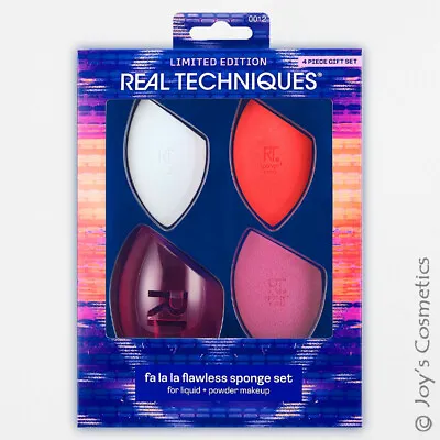 1 REAL TECHNIQUES Fa La La Flawless Makeup Sponge Set  RT-0012 *Joy's Cosmetics* • $10.99