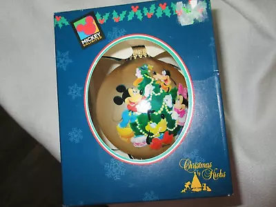Christmas By Krebs Glass Bulb Disney Mickey Mouse Pluto Ornament Cozy Moments Tr • $4.99