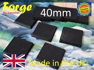 40mm Square Wargaming Bases Durable Plastic For War Gaming Tabletop Games • £17.14