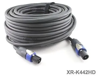 Kirlin 100ft SpeakOn 4C/12AWG NL4FX Pro Audio Speaker Cable W/NEUTRIK Connectors • $159.99