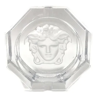 Versace Rosenthal Collaboration Medusa Crystal Ashtray 6.30 Used • $118.88