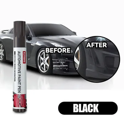 Black Paint Pen Car Parts Exterior Body Scratch Repair Remover Tool Touch Up Pen • $2.42