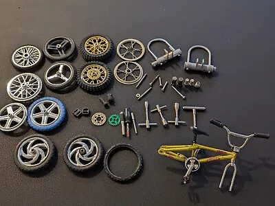 Finger Bike Lot Vintage GT Haro Shredder Tech Deck Wheels Spare Parts And Tools  • $16