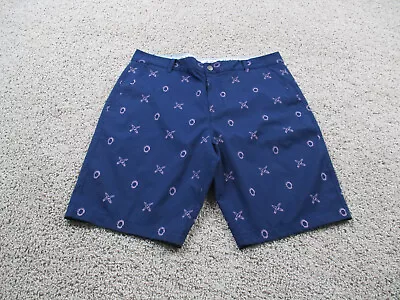 Puma Shorts Mens 38 Blue Chino Performance Golf Cell Flat Front Shark Jaws • $21.22