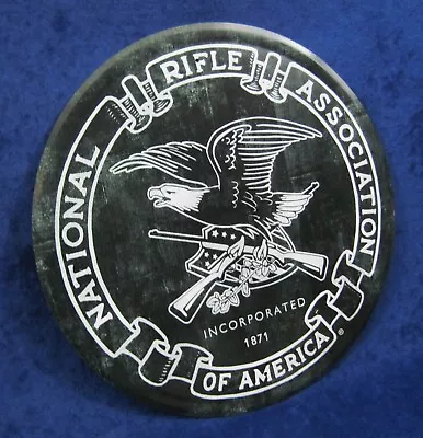 NATIONAL RIFLE ASSOCIATION -*US MADE*- Round Metal Sign - Man Cave Garage Décor • $17.95