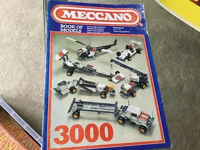 Rare Meccano Book Of Models 3000 1981 • £4