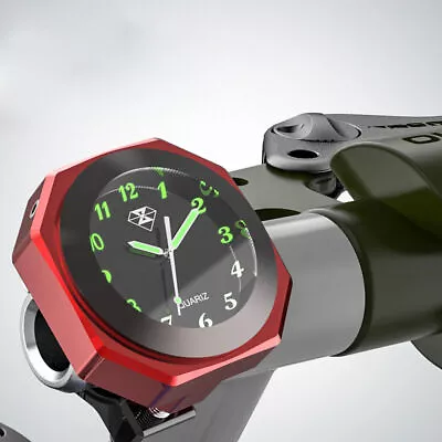 7/8  Handlebar Mount Clock Watch Dial CNC Motorcycle 1  Bar Fit For Suzuki • $41.22