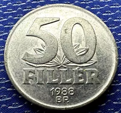 1988 Hungary 50 Filler Coin AU UNC High Grade     #K2506 • $7.20