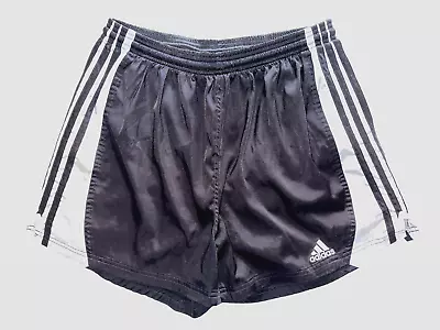 Vintage—Adidas—Black—Mens—Shiny—Nylon—Soccer—Football—Shorts—Glanz—Silky—Chav • £99.17