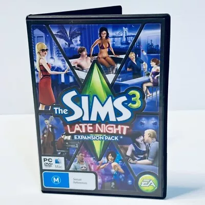 The Sims 3 Late Night Expansion Pack With Manual 2010 PC MAC Game With Manual • $8.90