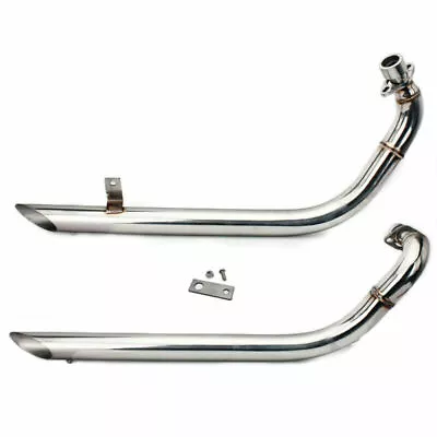 Virago 535 400 For Yamaha Dual Exhaust Pipes Muffler Silencer XV535 XV400 87-04 • $128.88