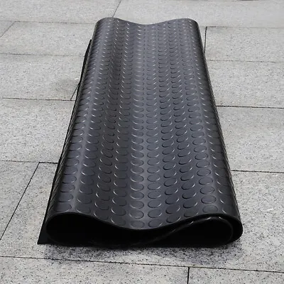 3mm Rubber Flooring Mat Heavy Duty Garage Van Warehouse Anti-slip Floor Sheeting • £9.95