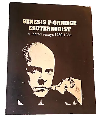 GENESIS P-ORRIDGE ESOTERRORIST Essays 1980-88 BOOK Throbbing Gristle PSYCHIC TV • $358.80