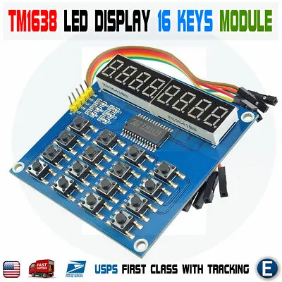 TM1638 LED Display 8Bit Digital Tube Module 16 Keys Keyboard For Arduino DIY • $4.19