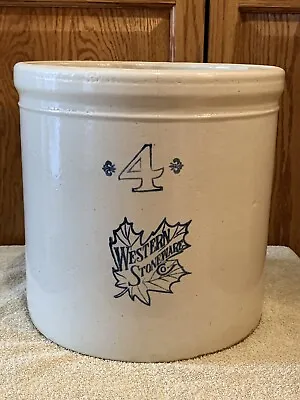 Antique 4 Gallon Western Stoneware Co. Crock • $80