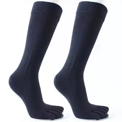 Men'S Cotton Long Five Fingers Socks Cotton Breathable Deodorant Y9D2 Toe Hot Y4 • £4.40